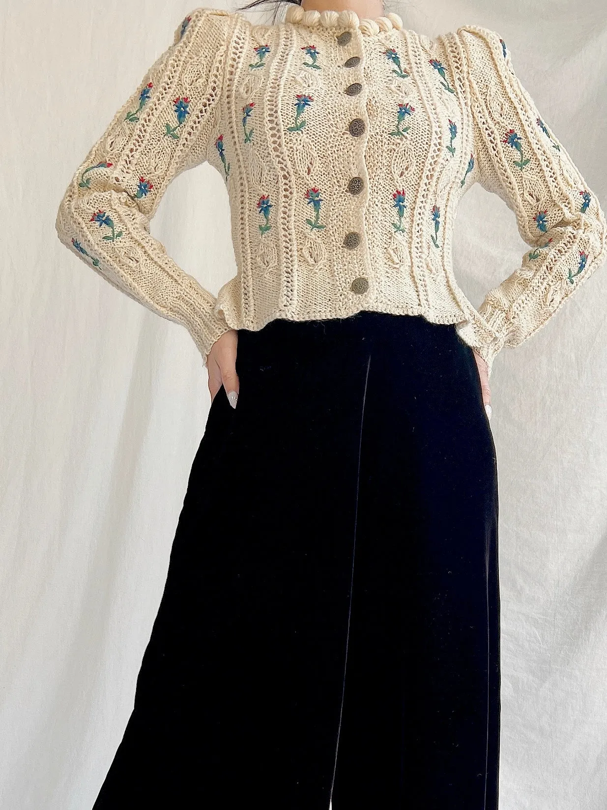 1949s Wool Knit Cardigan - XS