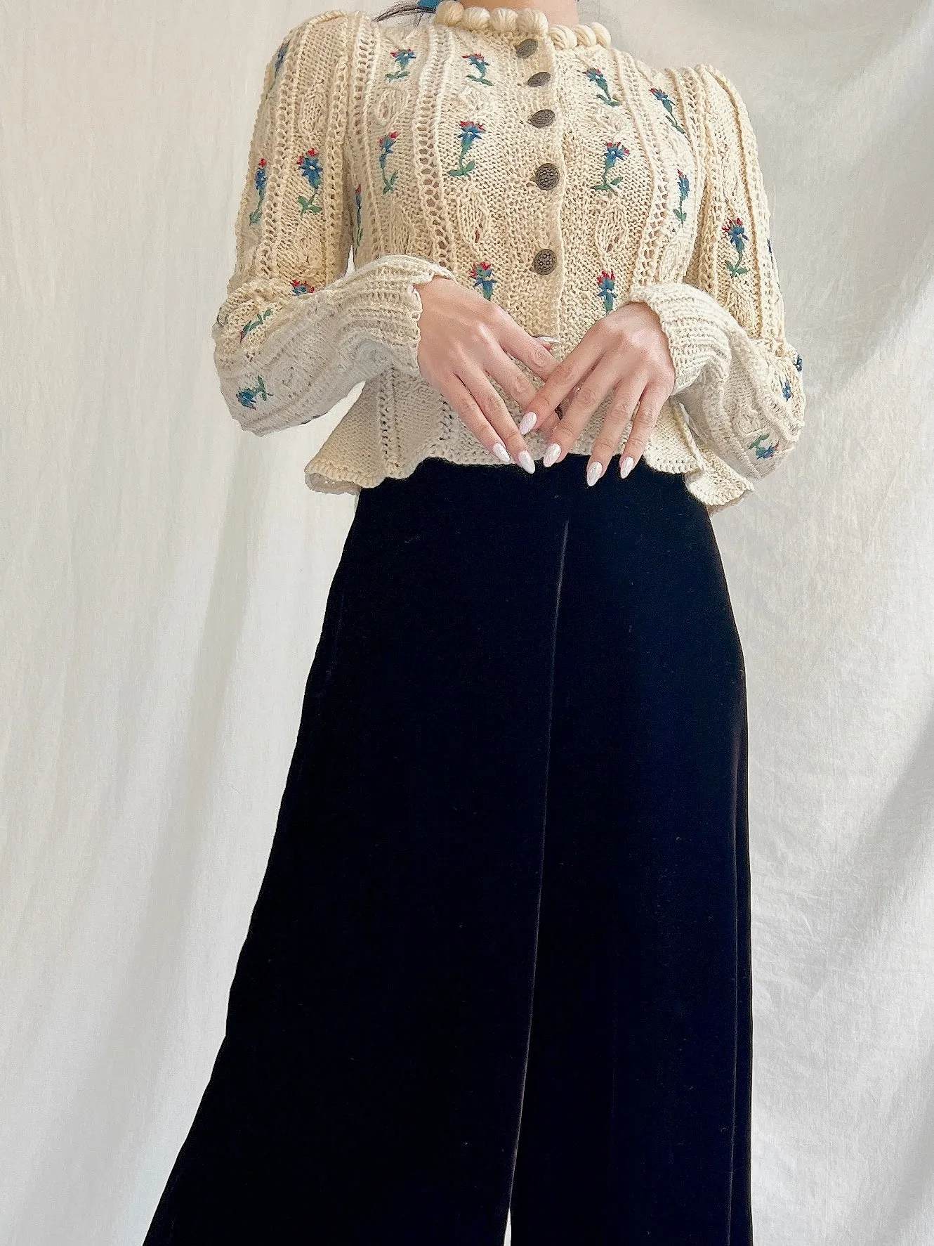 1949s Wool Knit Cardigan - XS