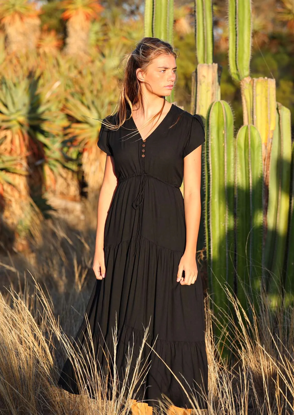 Acacia Maxi Dress Black