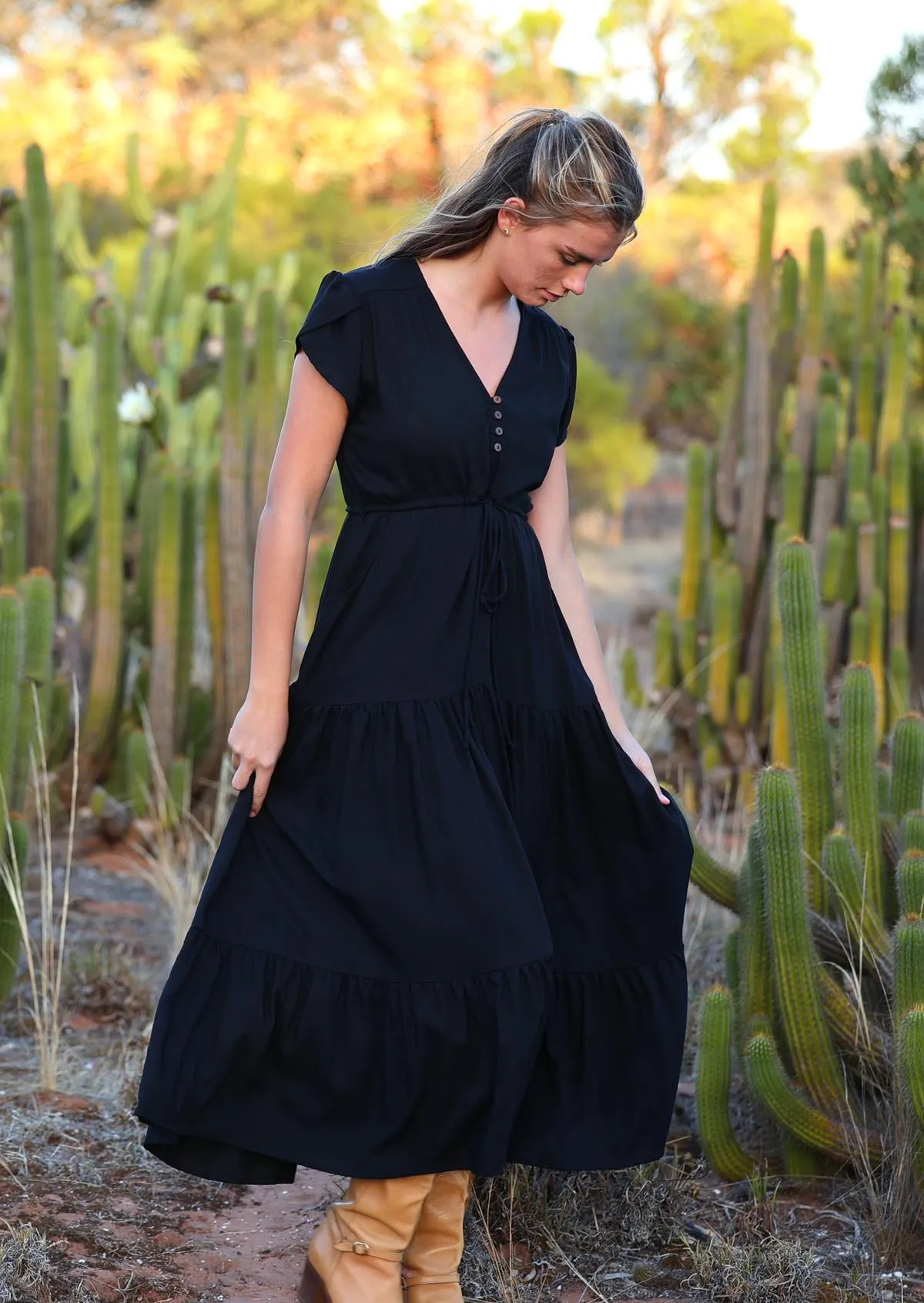 Acacia Maxi Dress Black