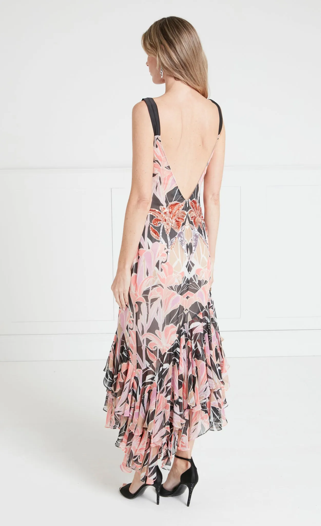 Alani Ruffle Dress - Pink
