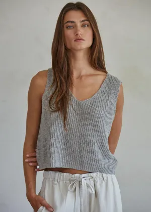 Allende Vest Top - Heather Grey