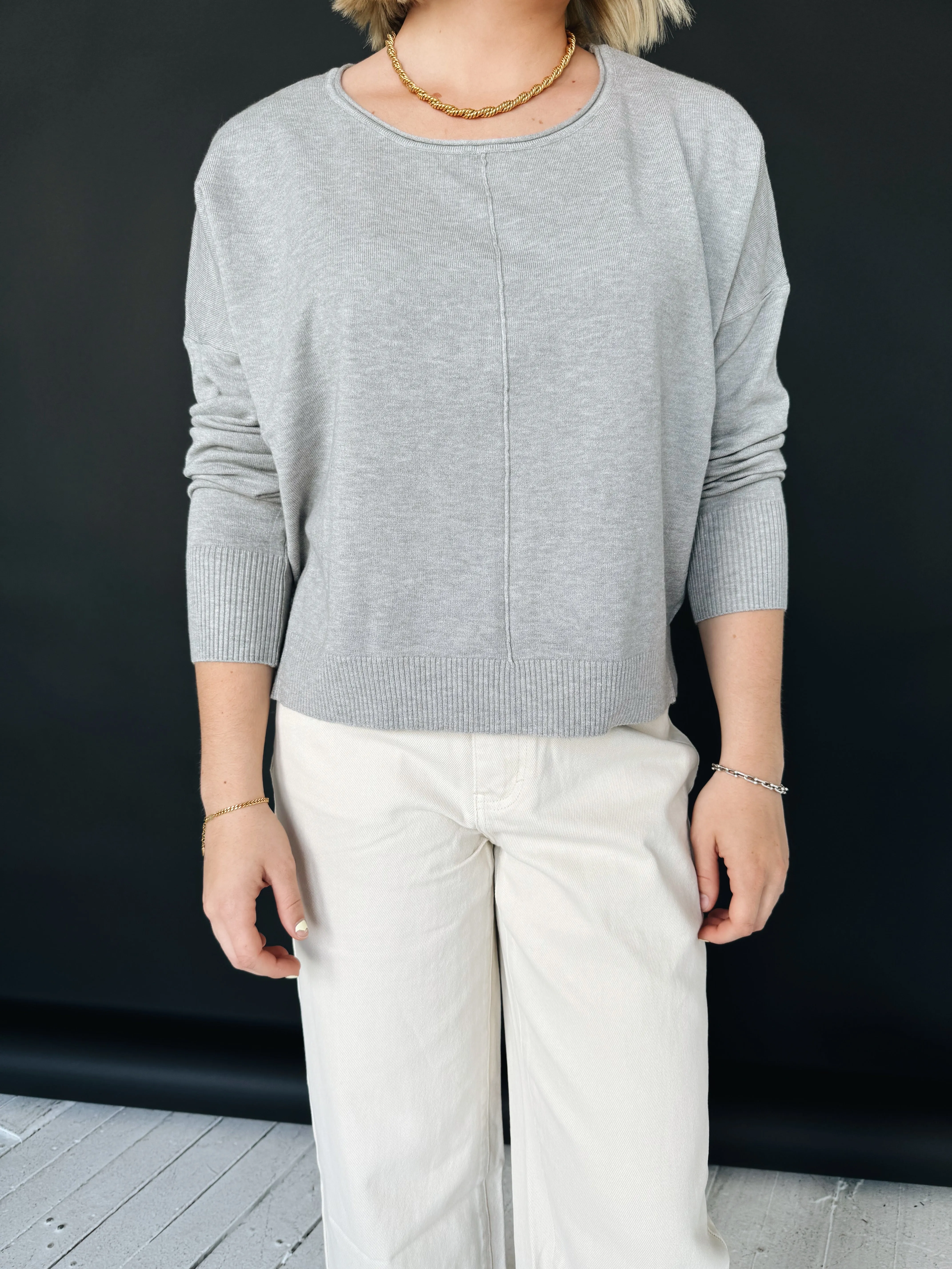 Andy Crew Neck - Grey
