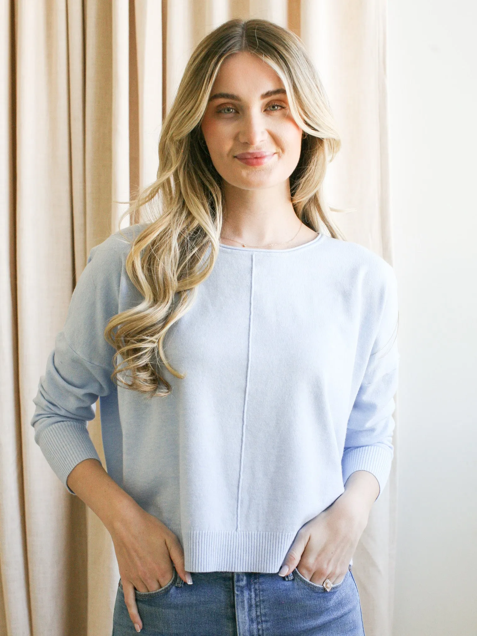 Andy Crew Neck - Sky