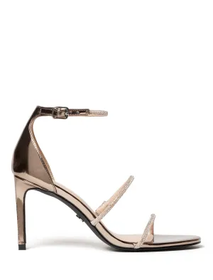 Anna Ankle Strap Diamante Evening Heel Sandal