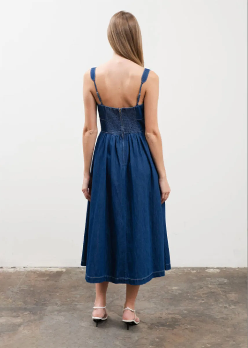 Arizona Denim Midi Dress
