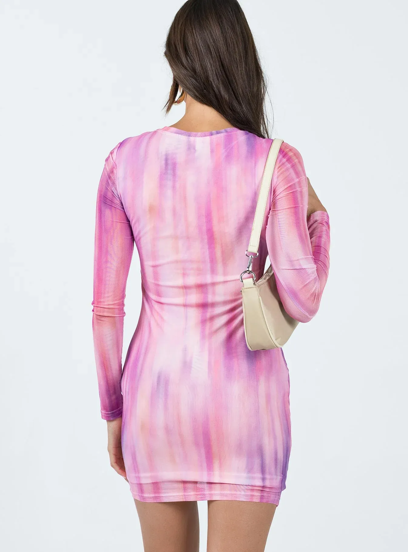 Barclay Long Sleeve Mini Dress Pink