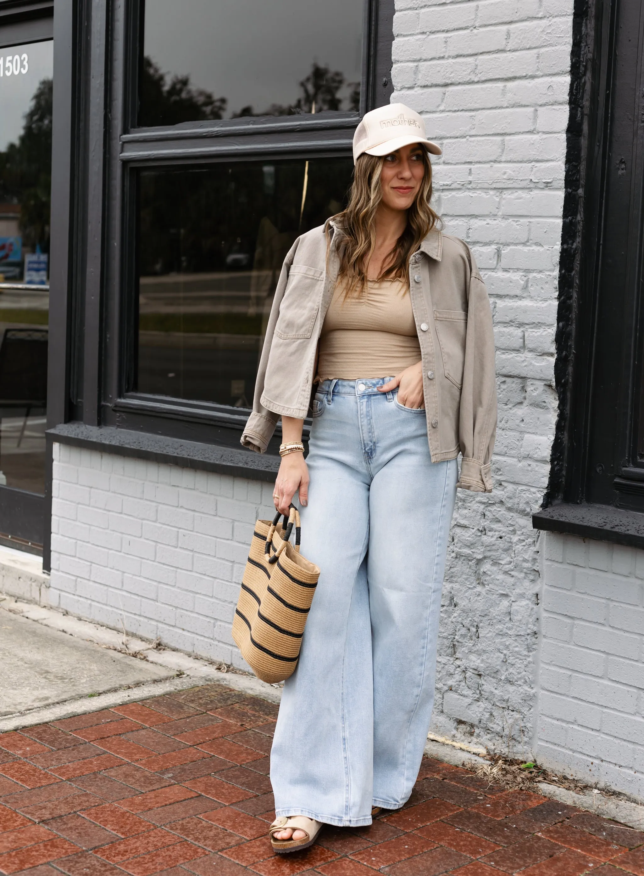 Bishop Wide Leg Light Wash Denim - Final Sale