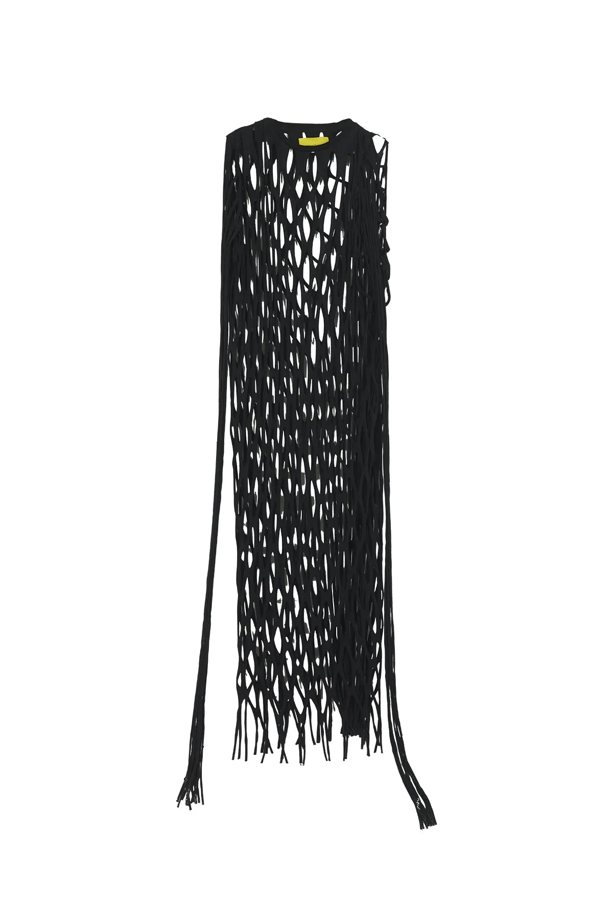 BLACK NET LONG DRESS