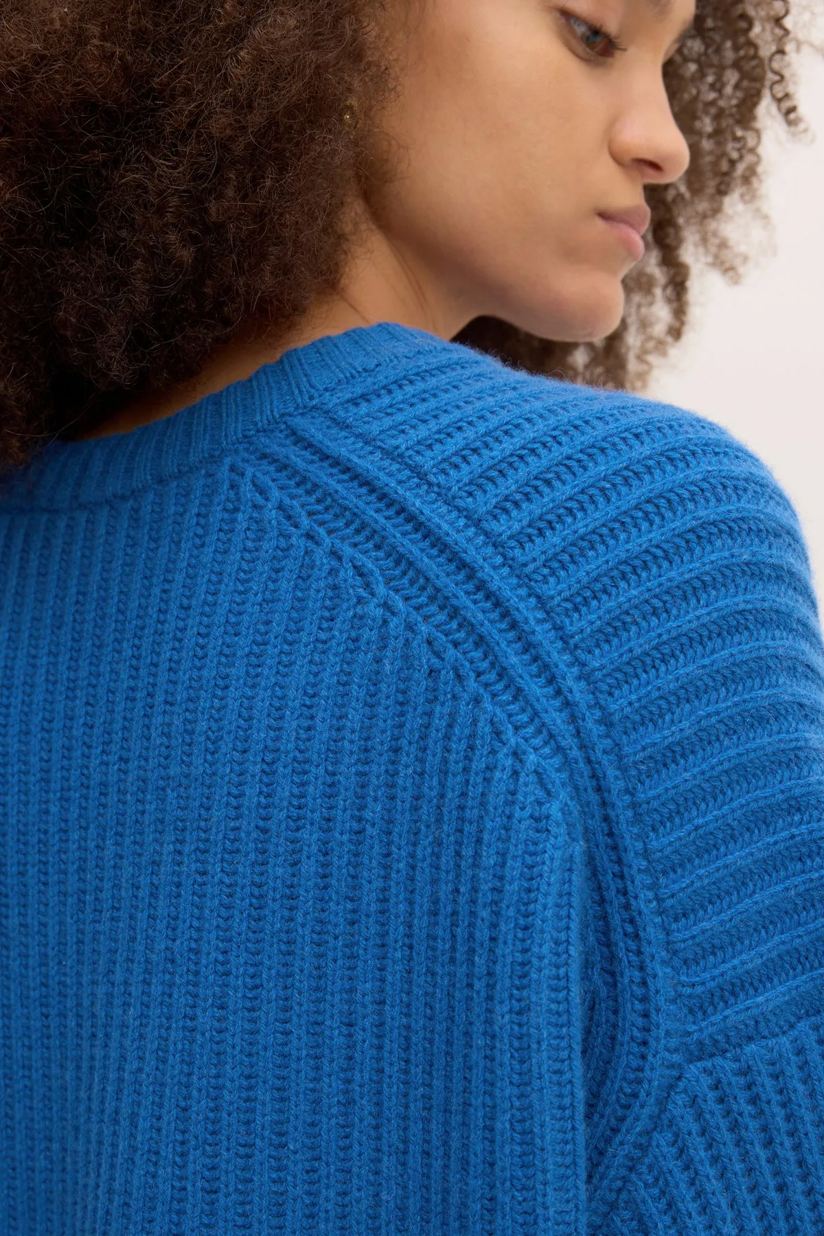 BLUE KNIT JUMPER