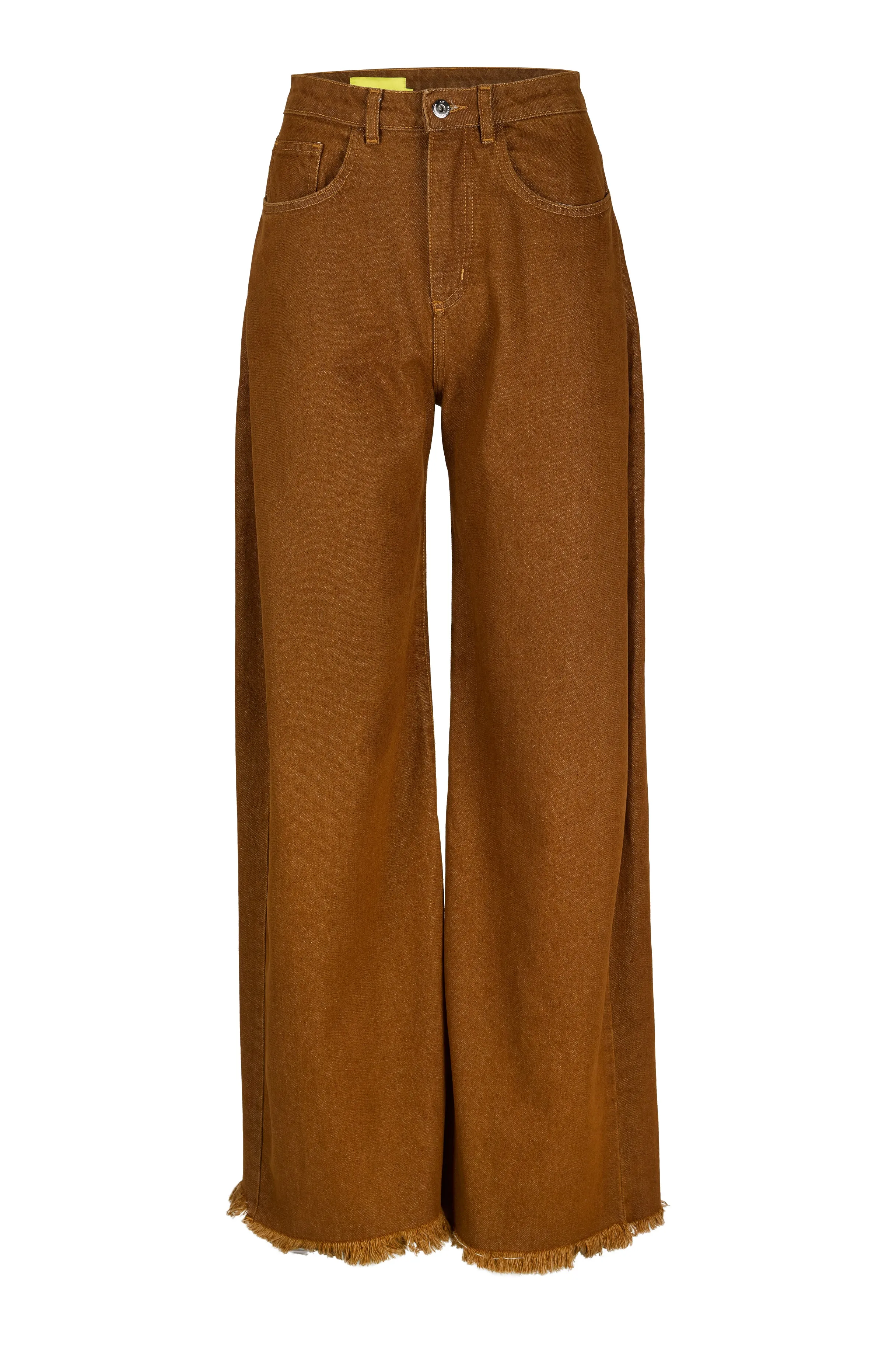 BROWN BOYFRIEND TROUSERS