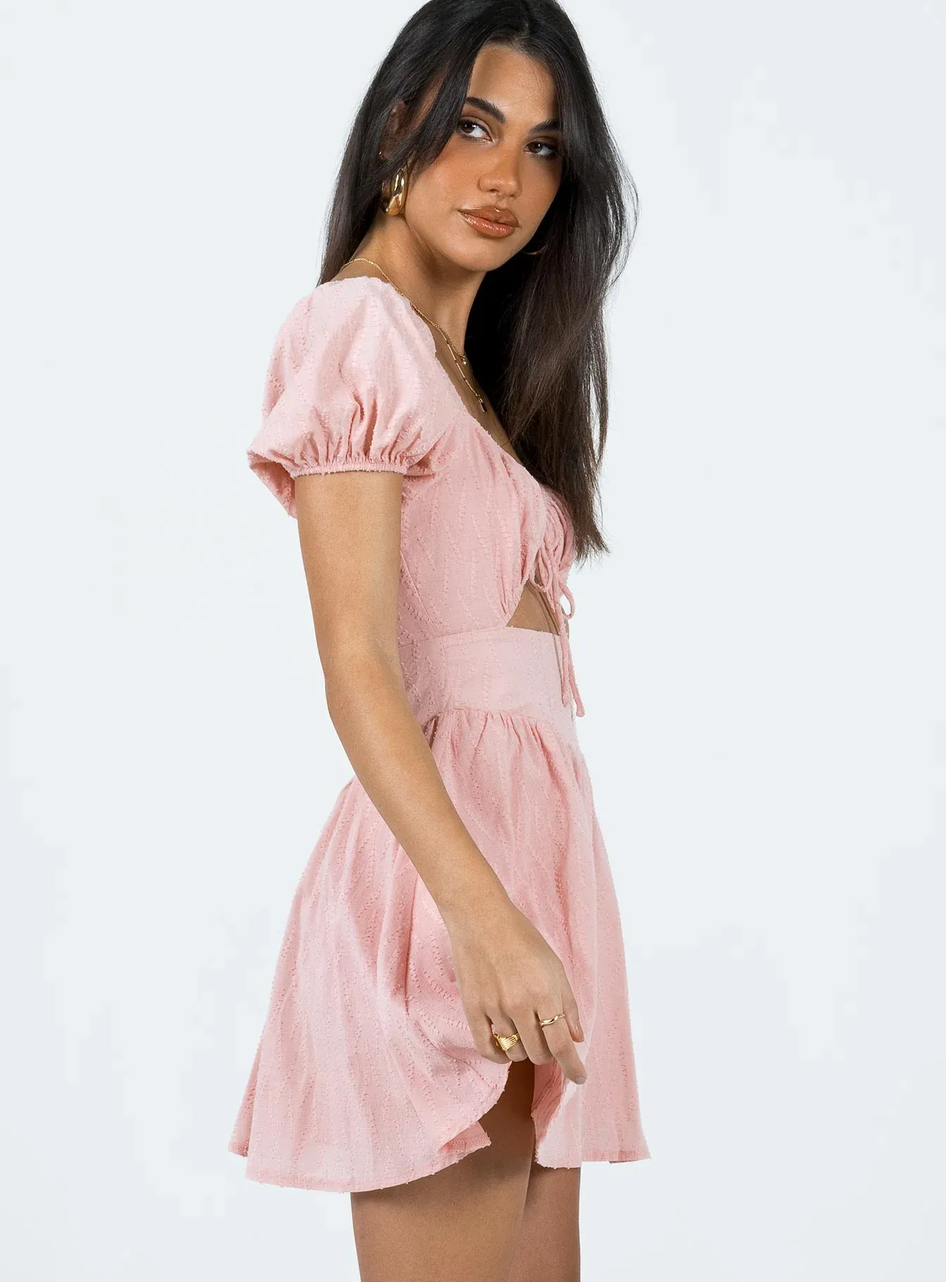 Caria Mini Dress Dusty Pink