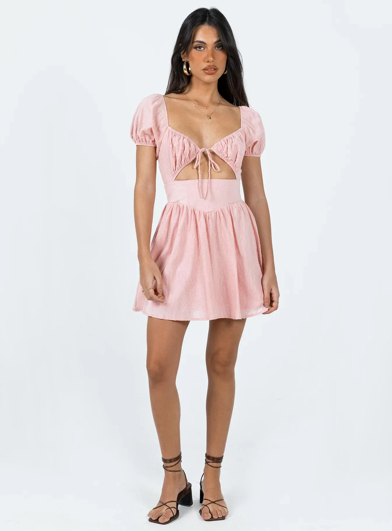 Caria Mini Dress Dusty Pink