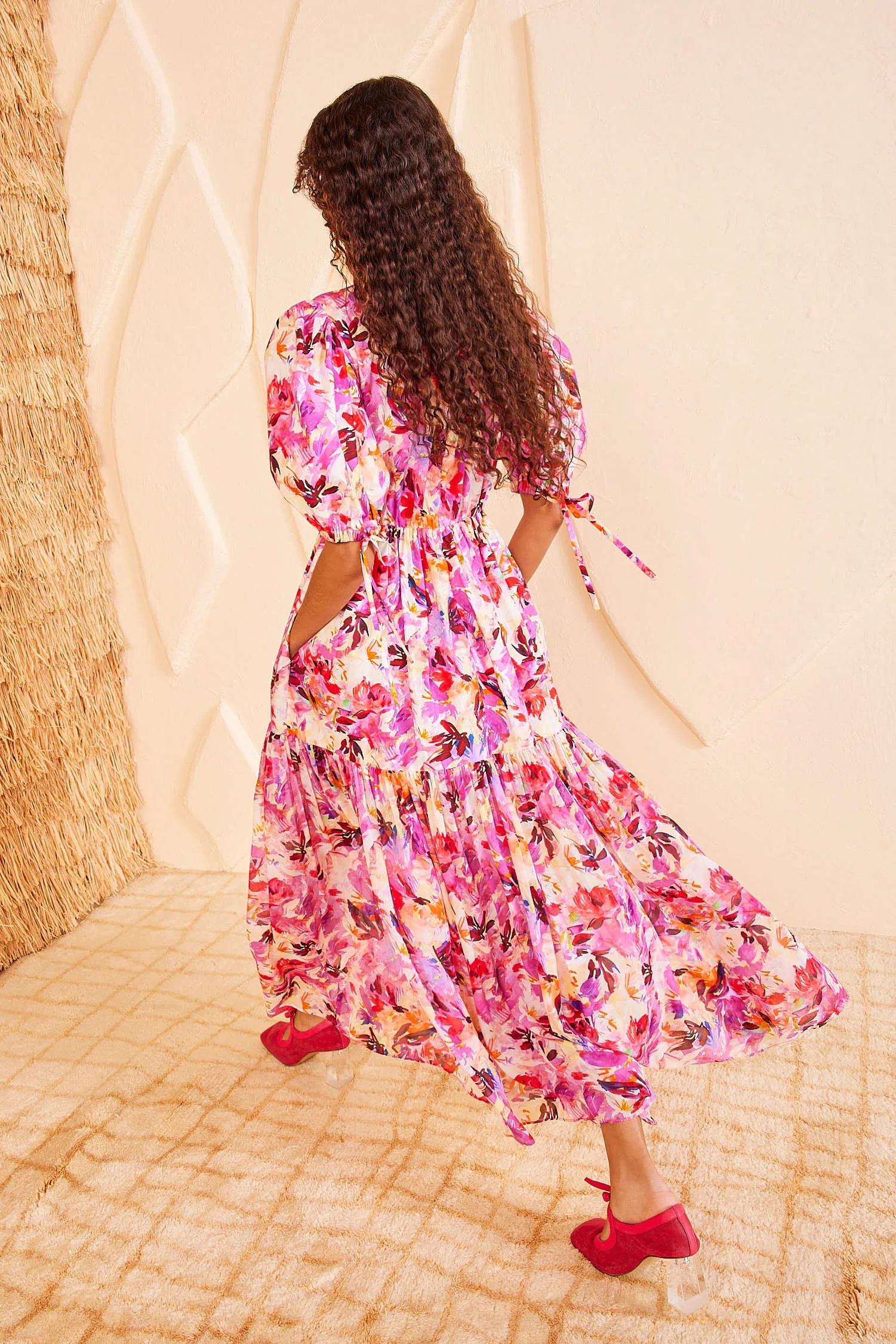 Collage Dress - Azalea