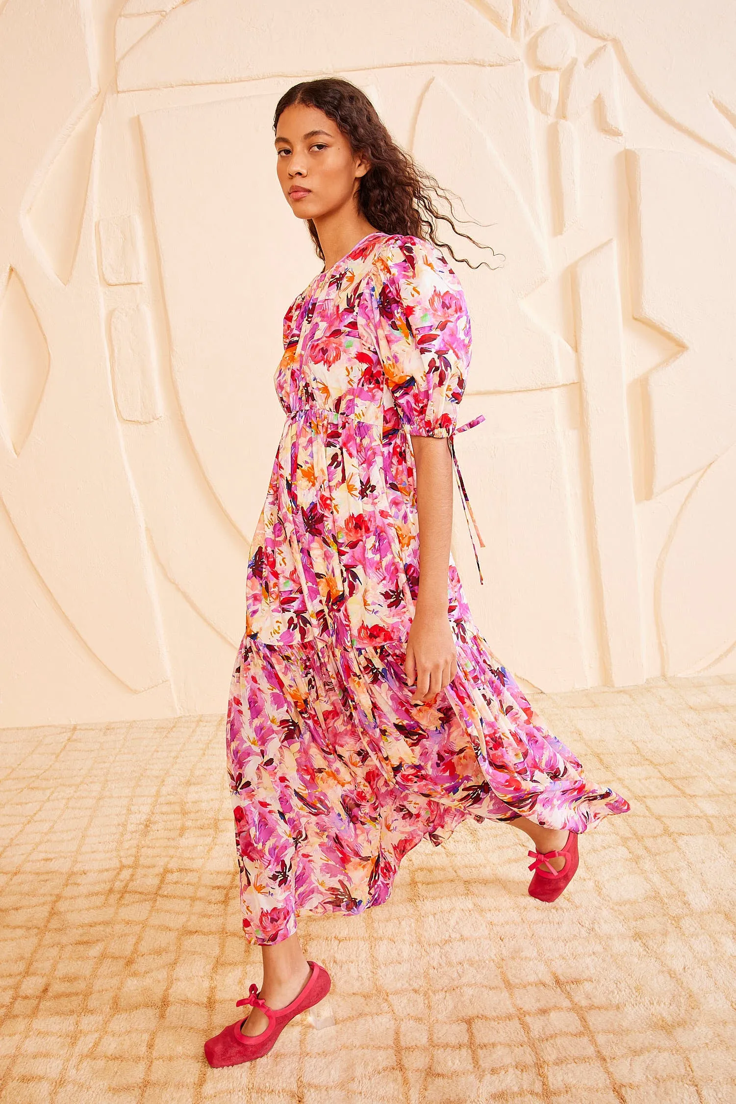 Collage Dress - Azalea
