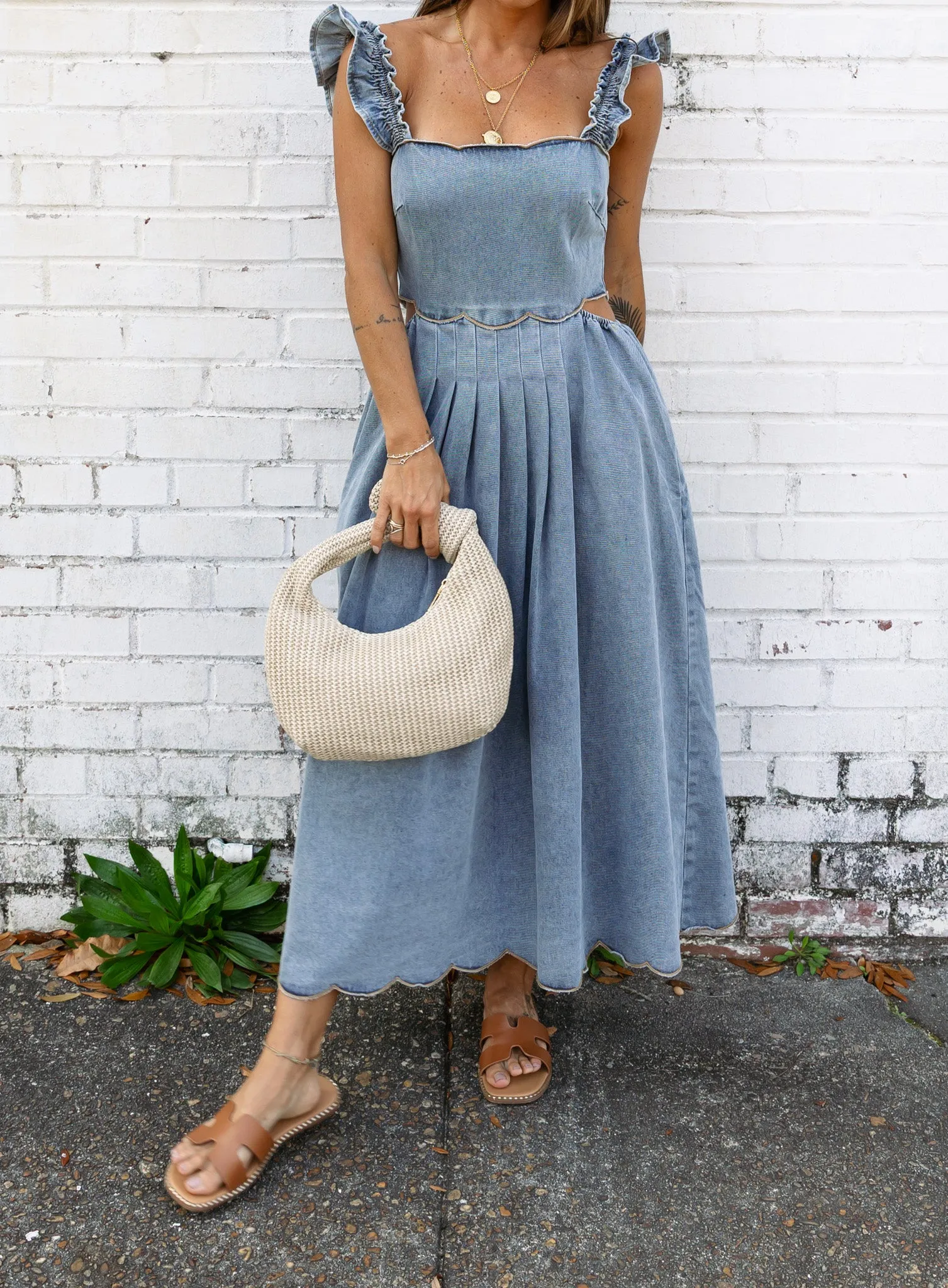 Dru Denim Midi Dress