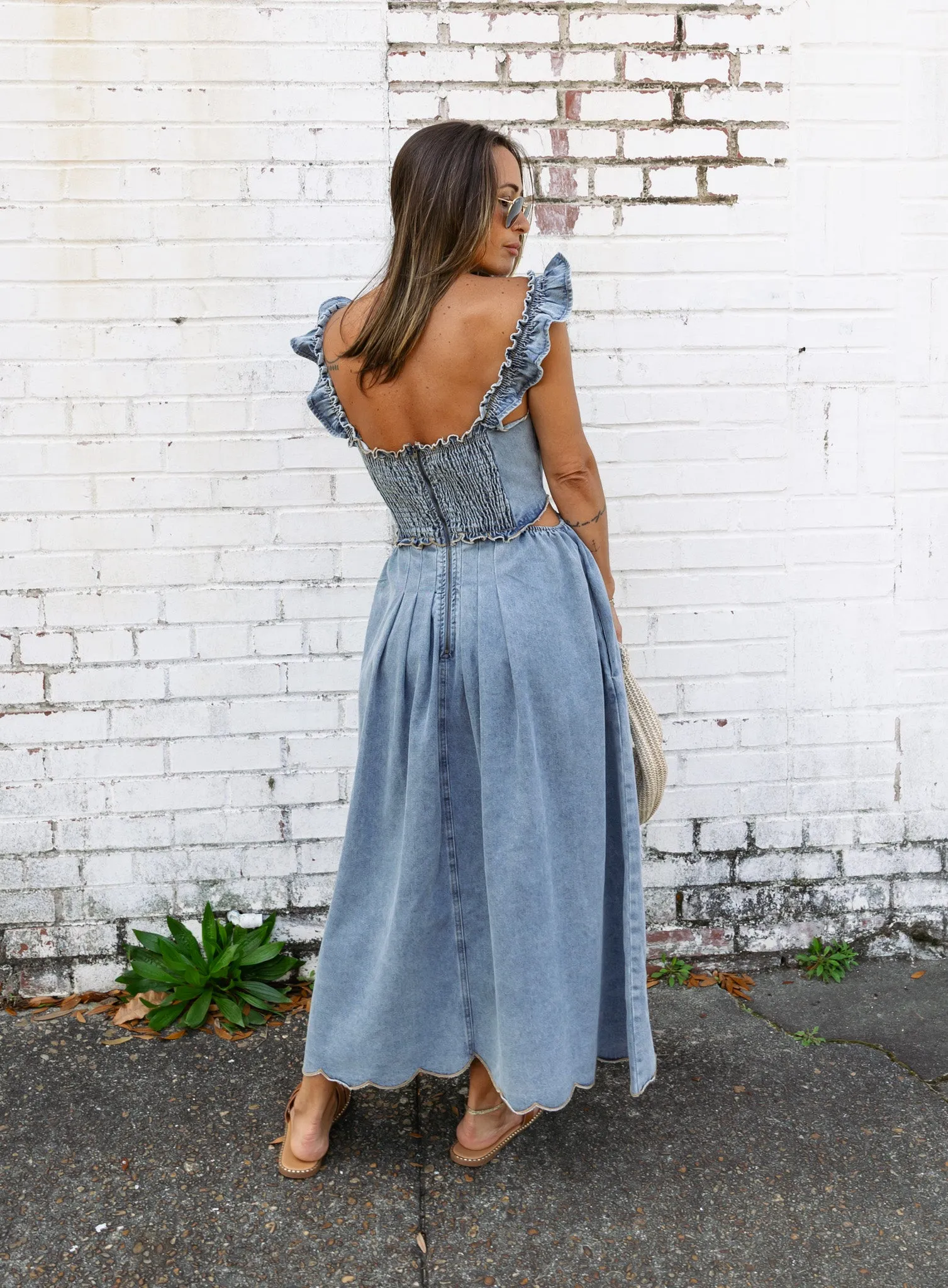 Dru Denim Midi Dress