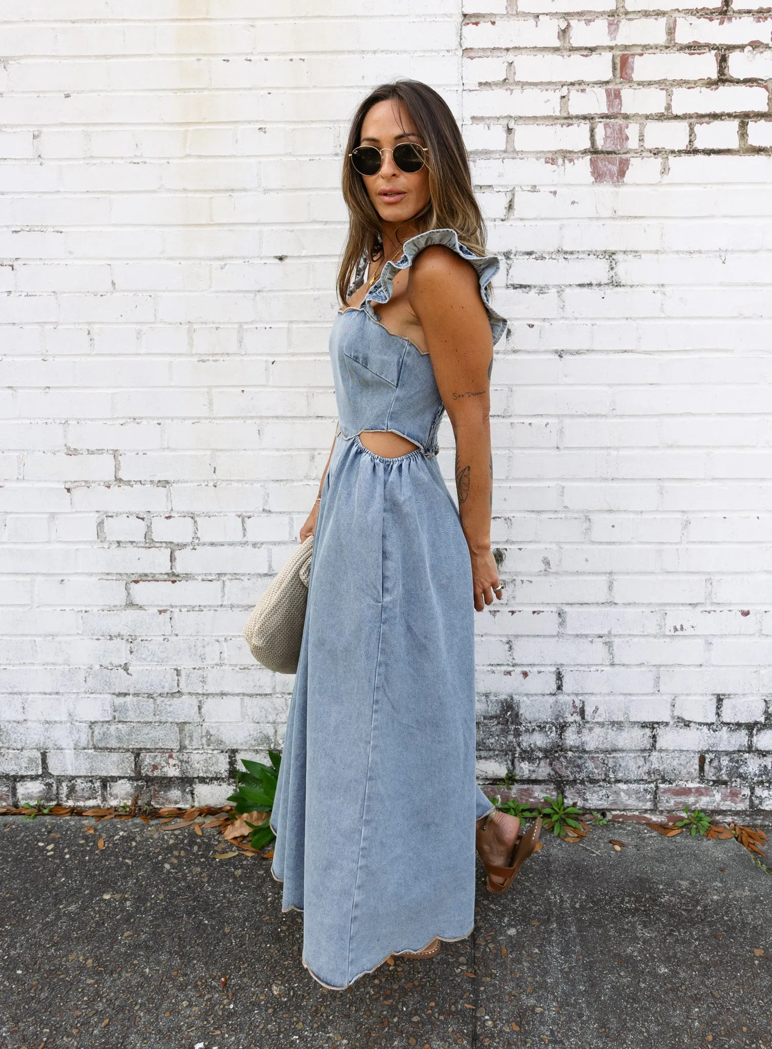 Dru Denim Midi Dress
