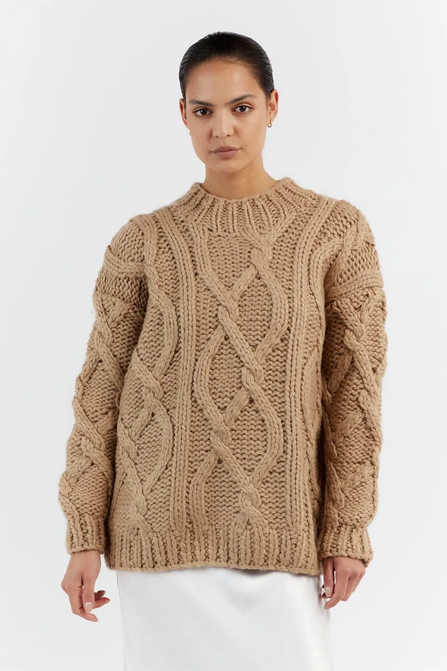 ELLIS OAT CABLE KNIT JUMPER