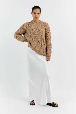 ELLIS OAT CABLE KNIT JUMPER