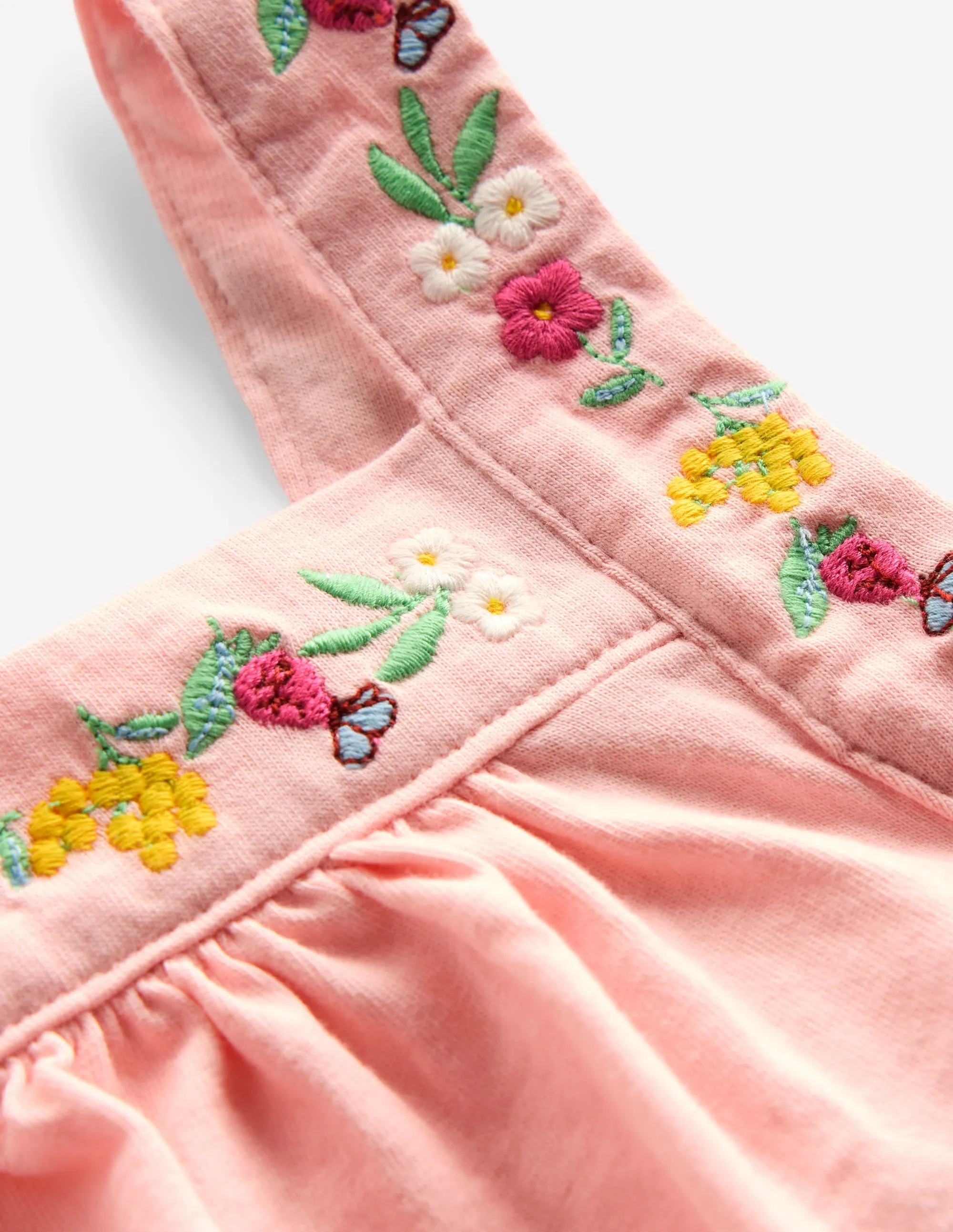 Embroidered Sleeveless Top-Chalk Pink