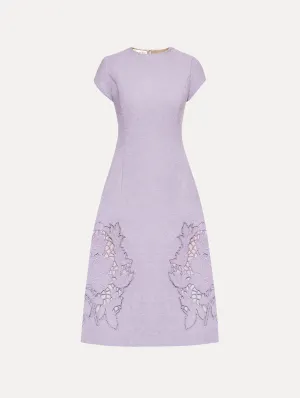 English Rose Cutout Tweed Dress