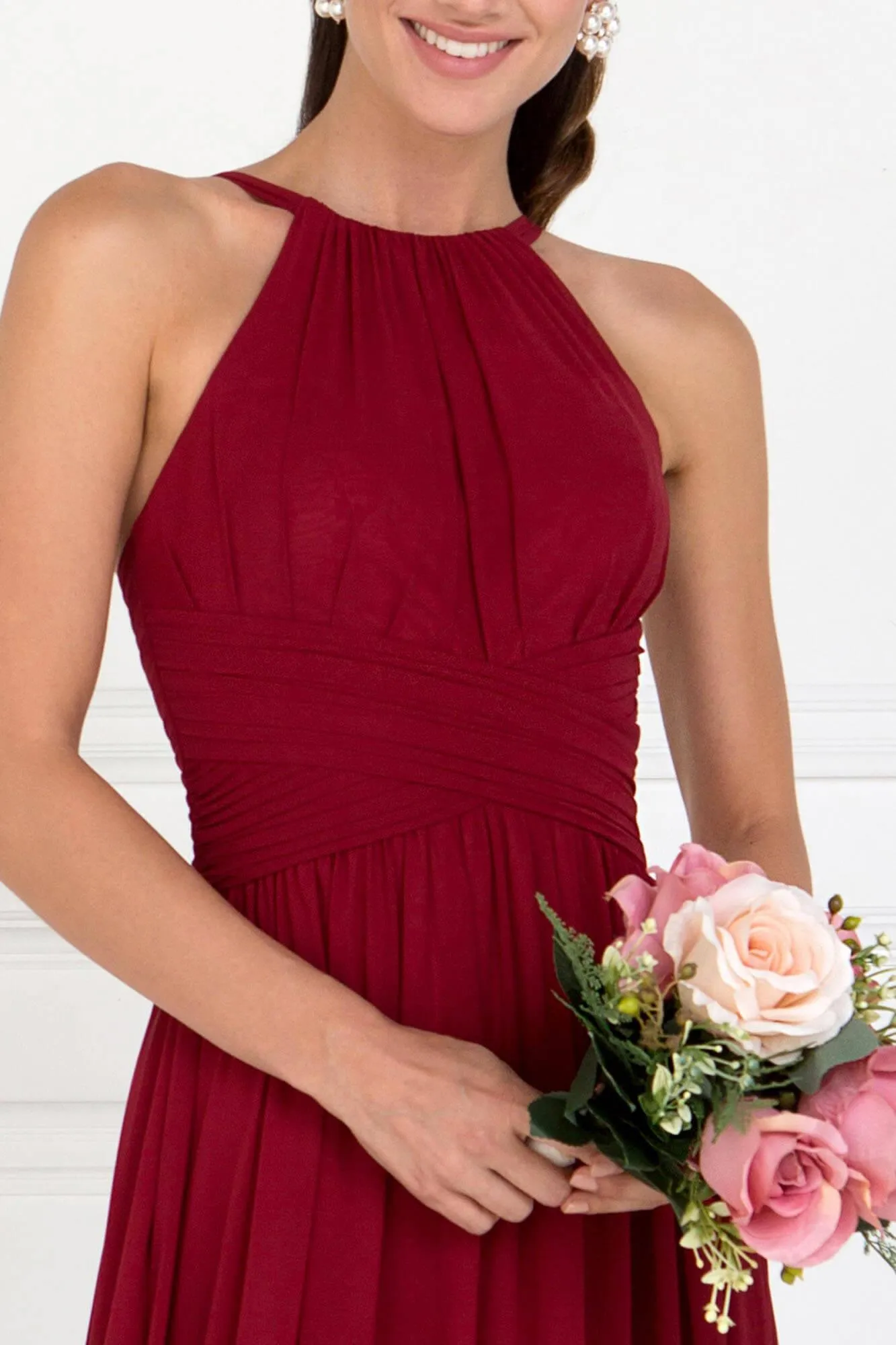 Evening Chiffon Bridesmaid Long Formal Dress