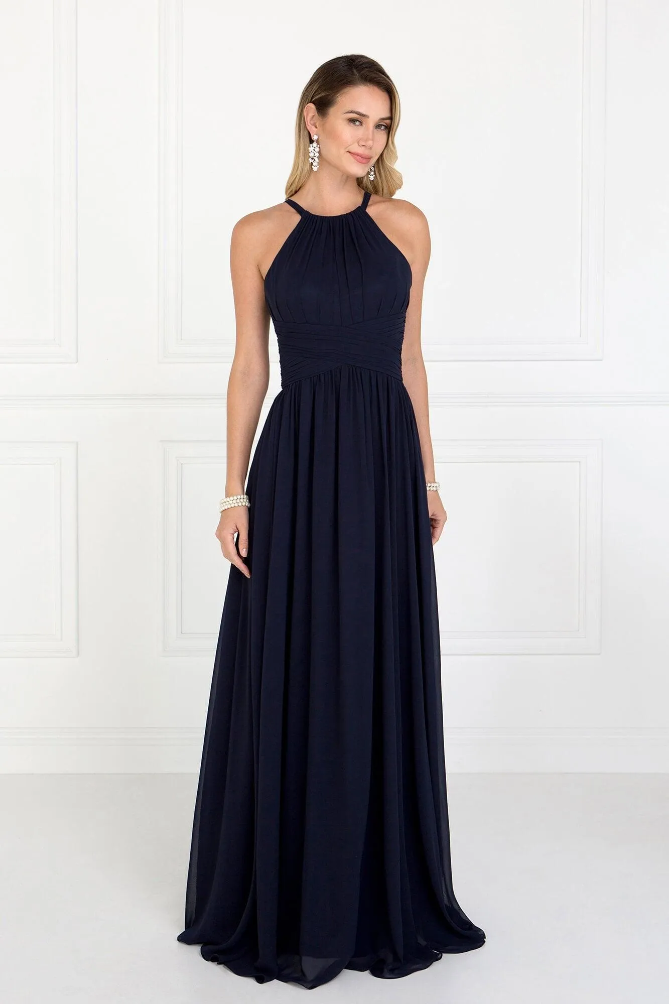 Evening Chiffon Bridesmaid Long Formal Dress