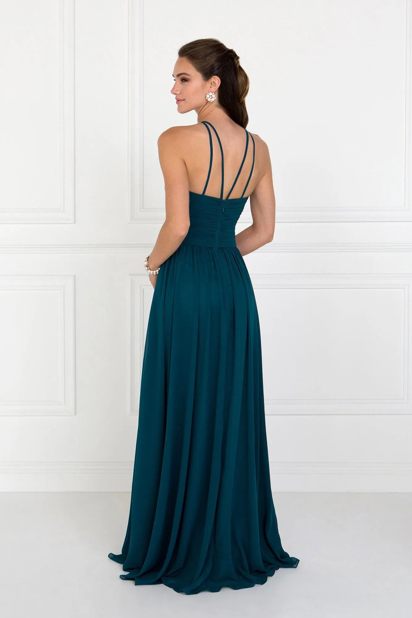 Evening Chiffon Bridesmaid Long Formal Dress