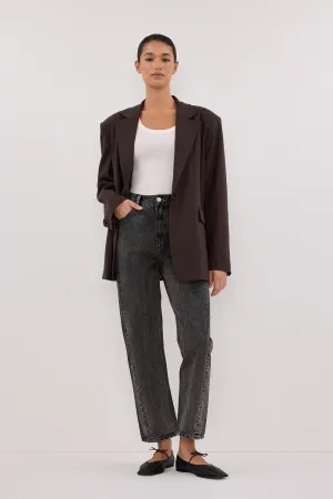 FINN WASHED BLACK TWISTED SEAM JEAN