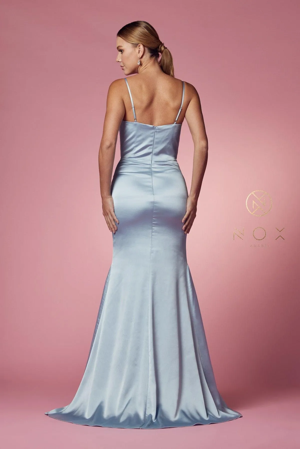 Fit and Flare Long Prom Dress