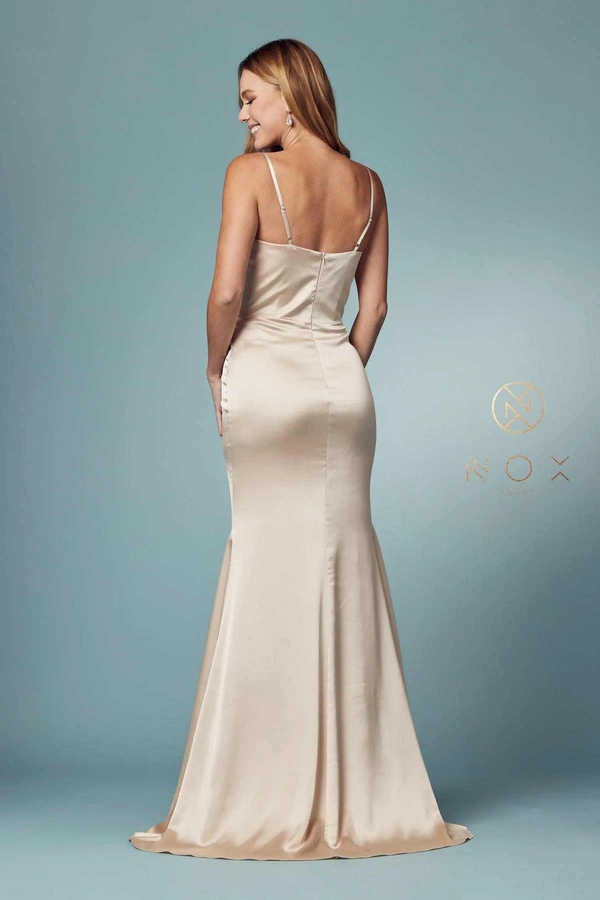 Fit and Flare Long Prom Dress