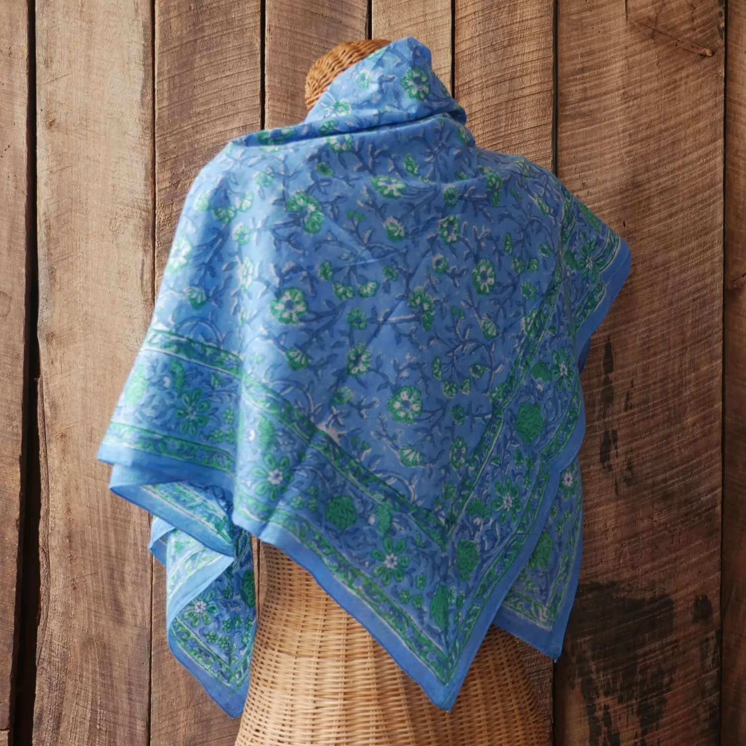Floral Kerchief - Block Printed