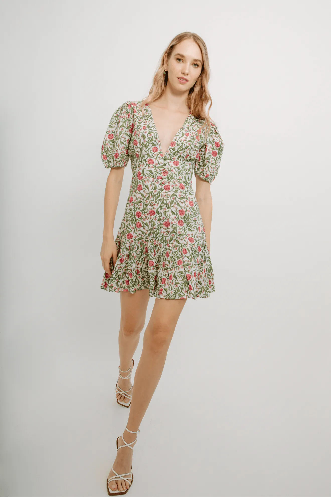 Flower Short Dress