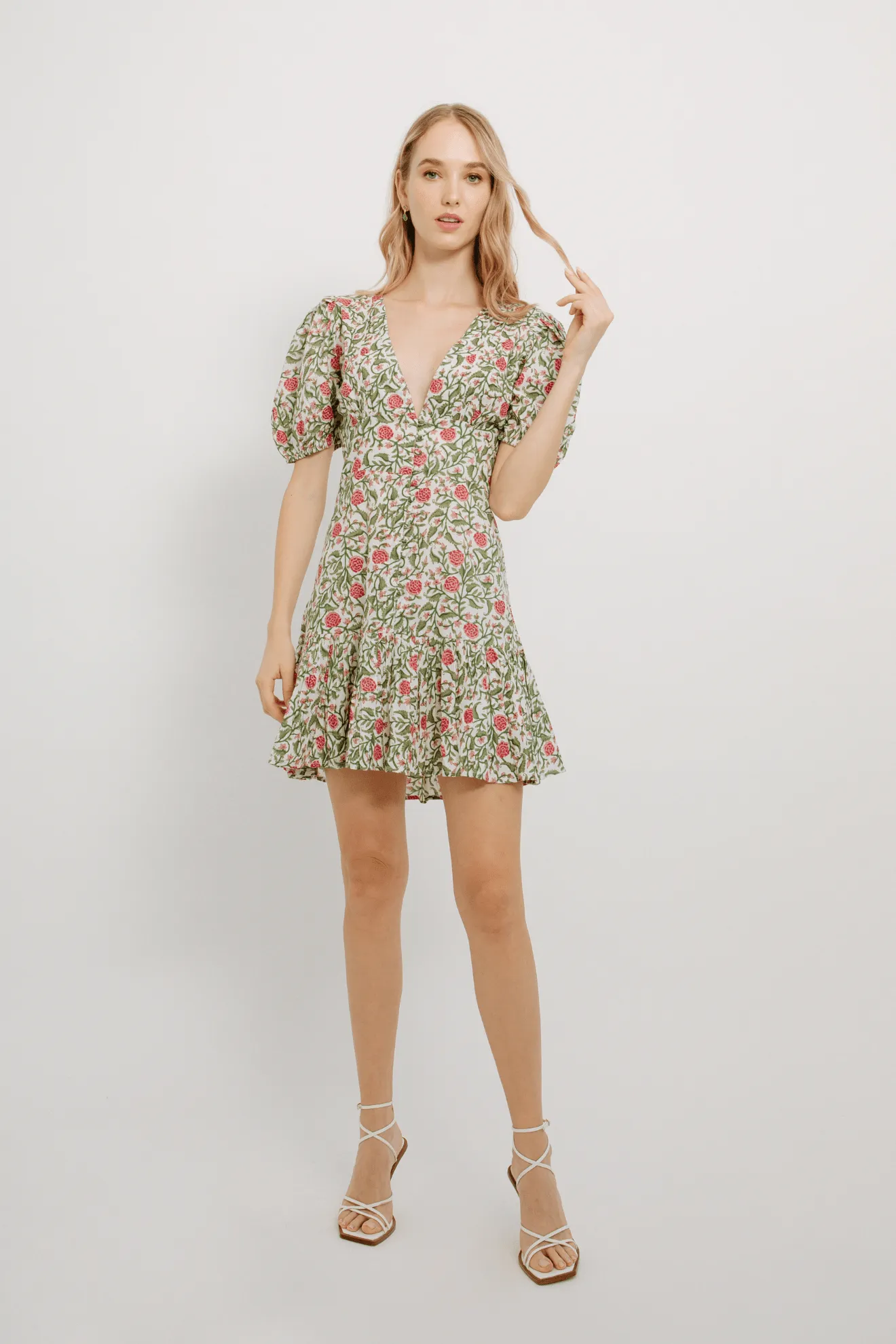 Flower Short Dress