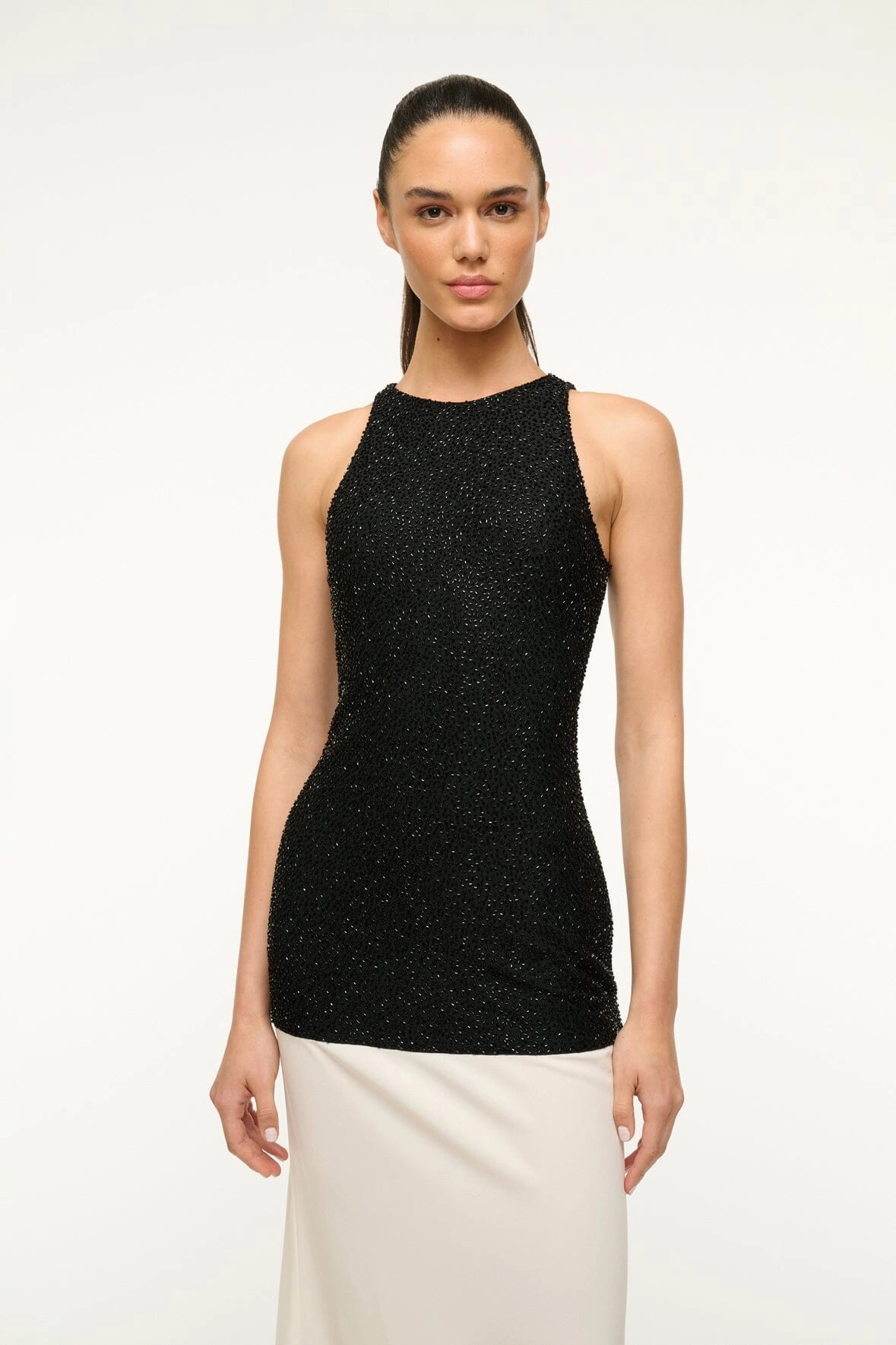 GABRIELLE DRESS | BLACK IVORY