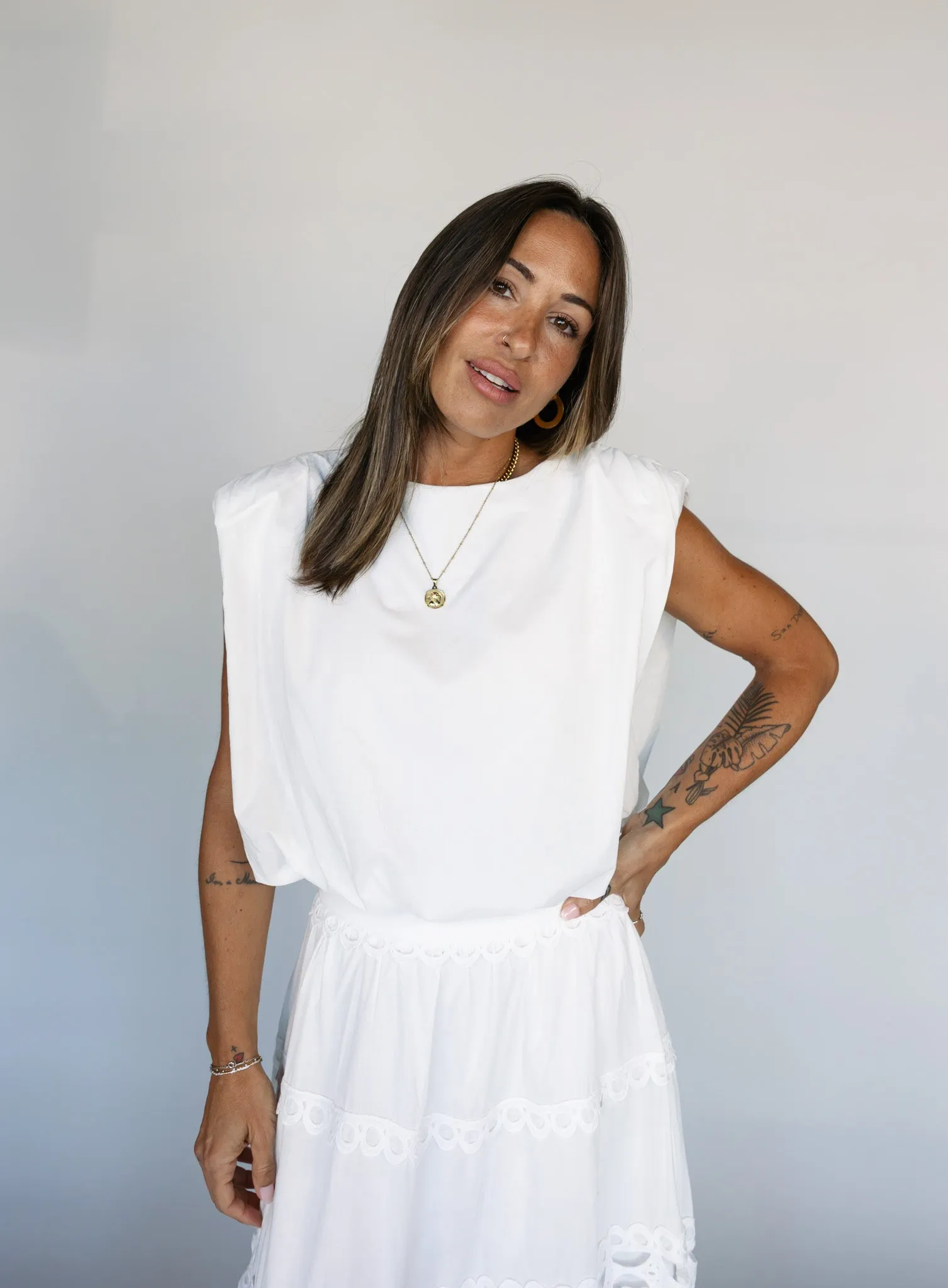 Jori Bubble Hem Top