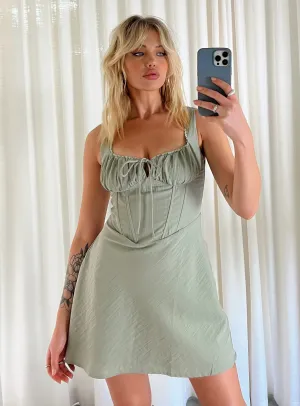 Kavey Mini Dress Sage