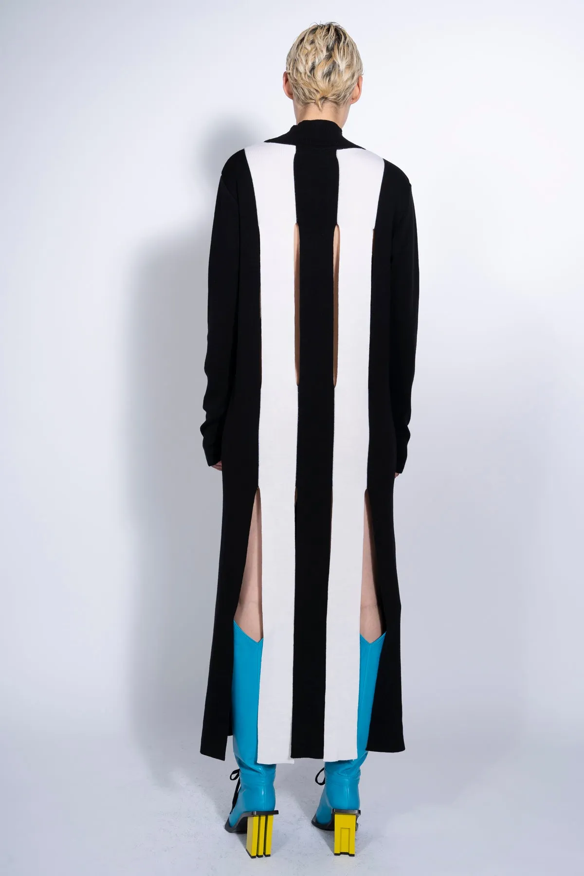 KNIT DRESS WITH SPLITS