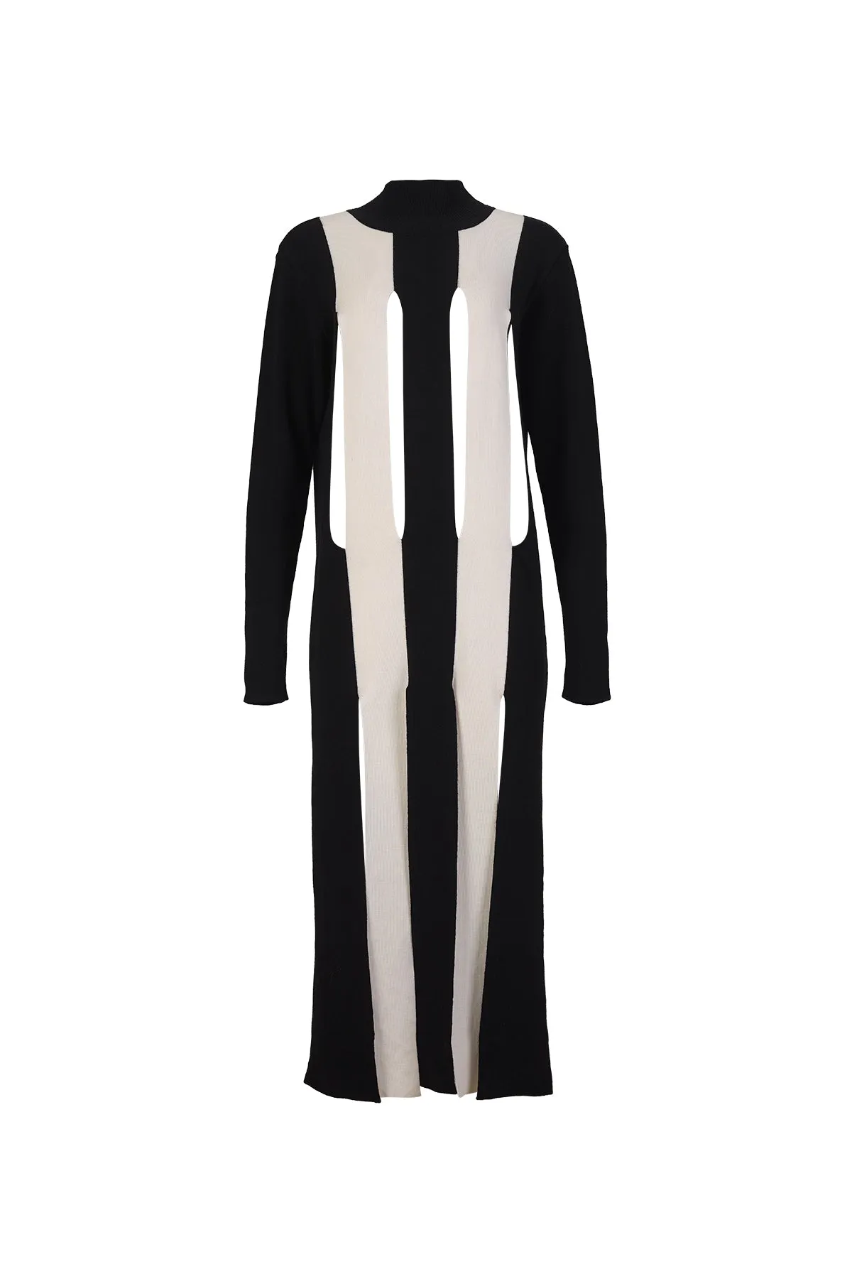 KNIT DRESS WITH SPLITS