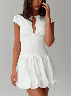 Ladybug Mini Dress White