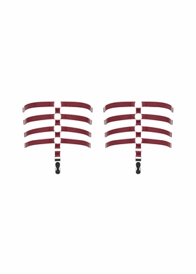 Les Fetiches Garters (Burgundy)