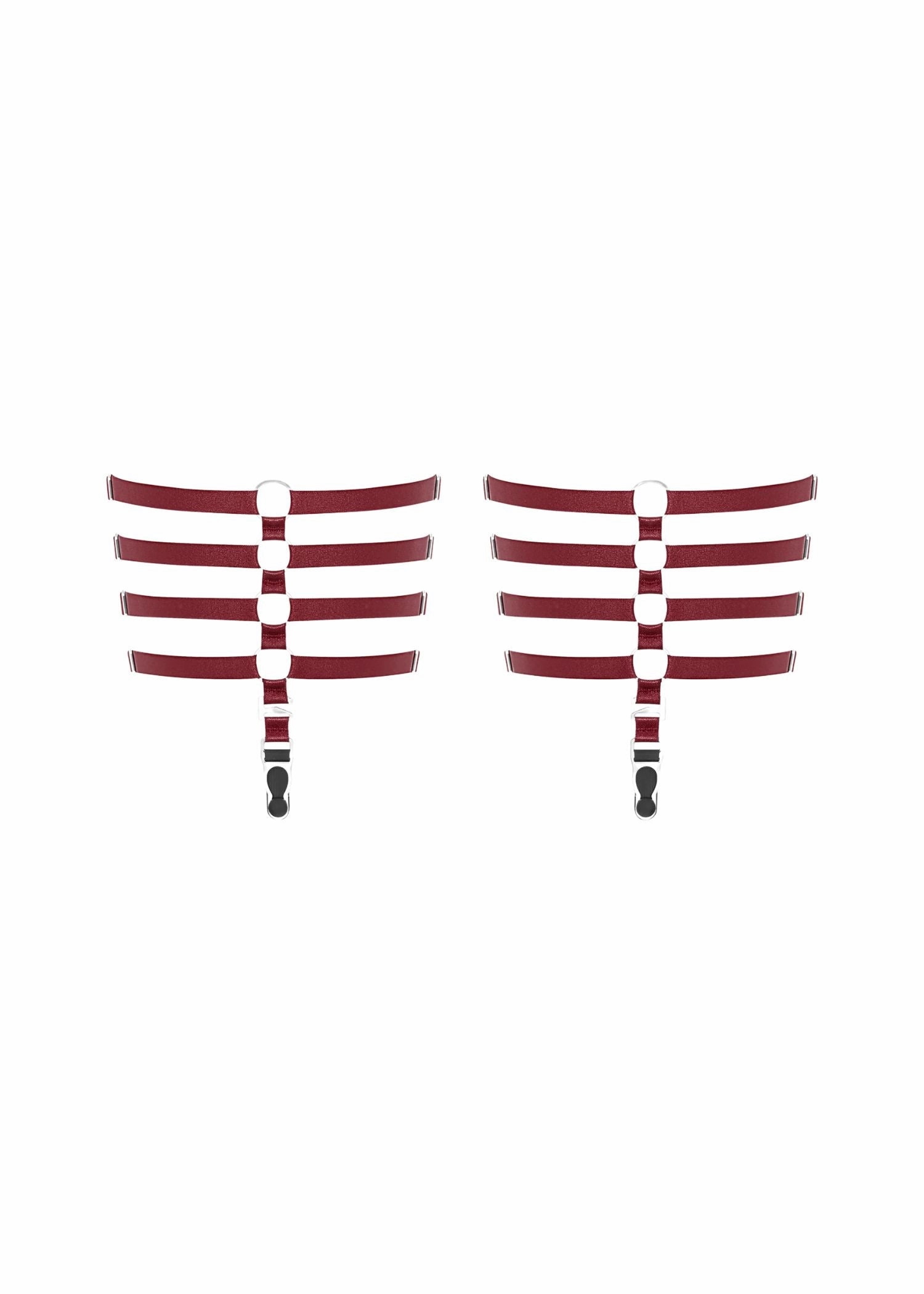 Les Fetiches Garters (Burgundy)