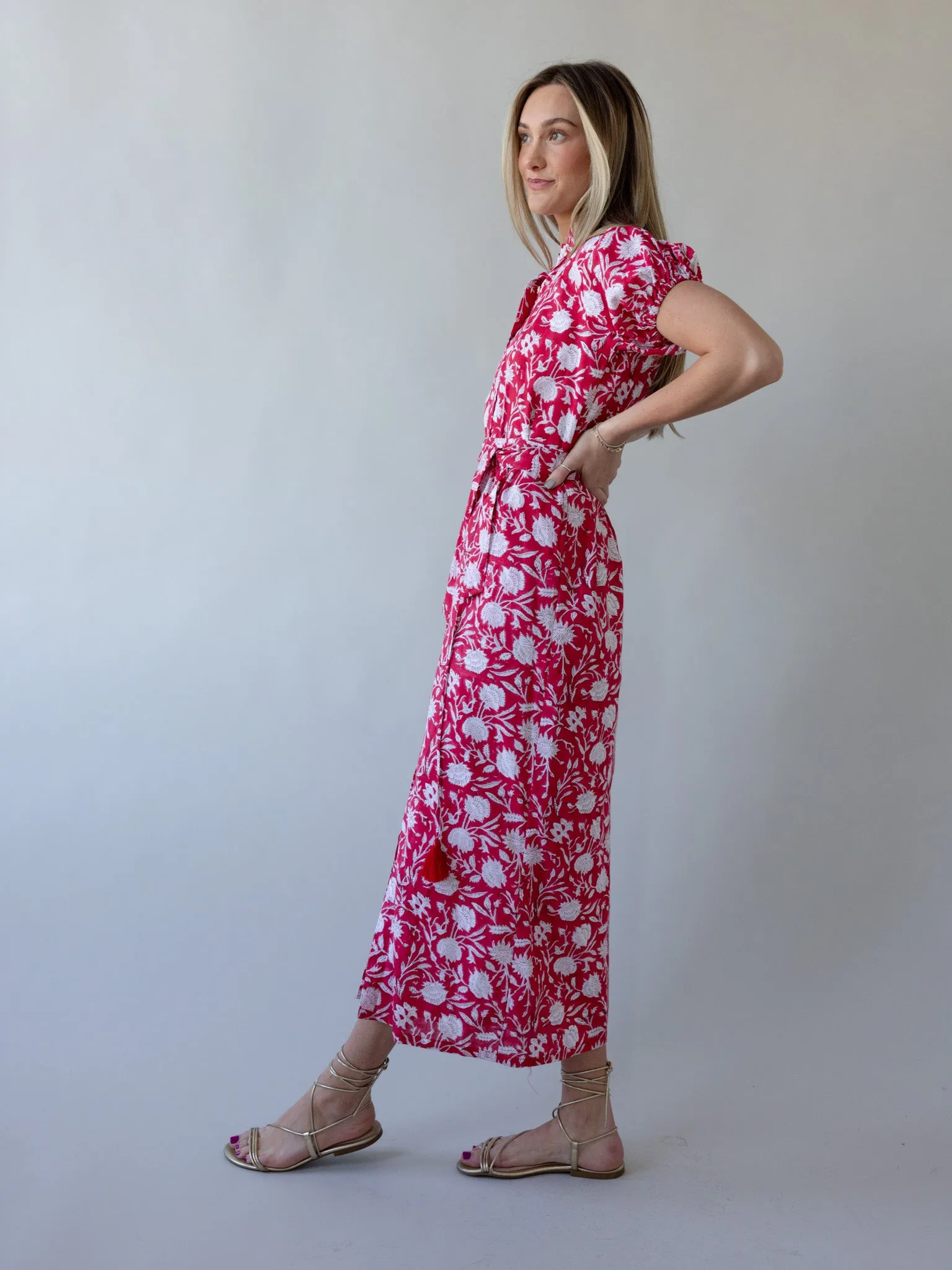 Maison De Frederic Red Maxi Dress