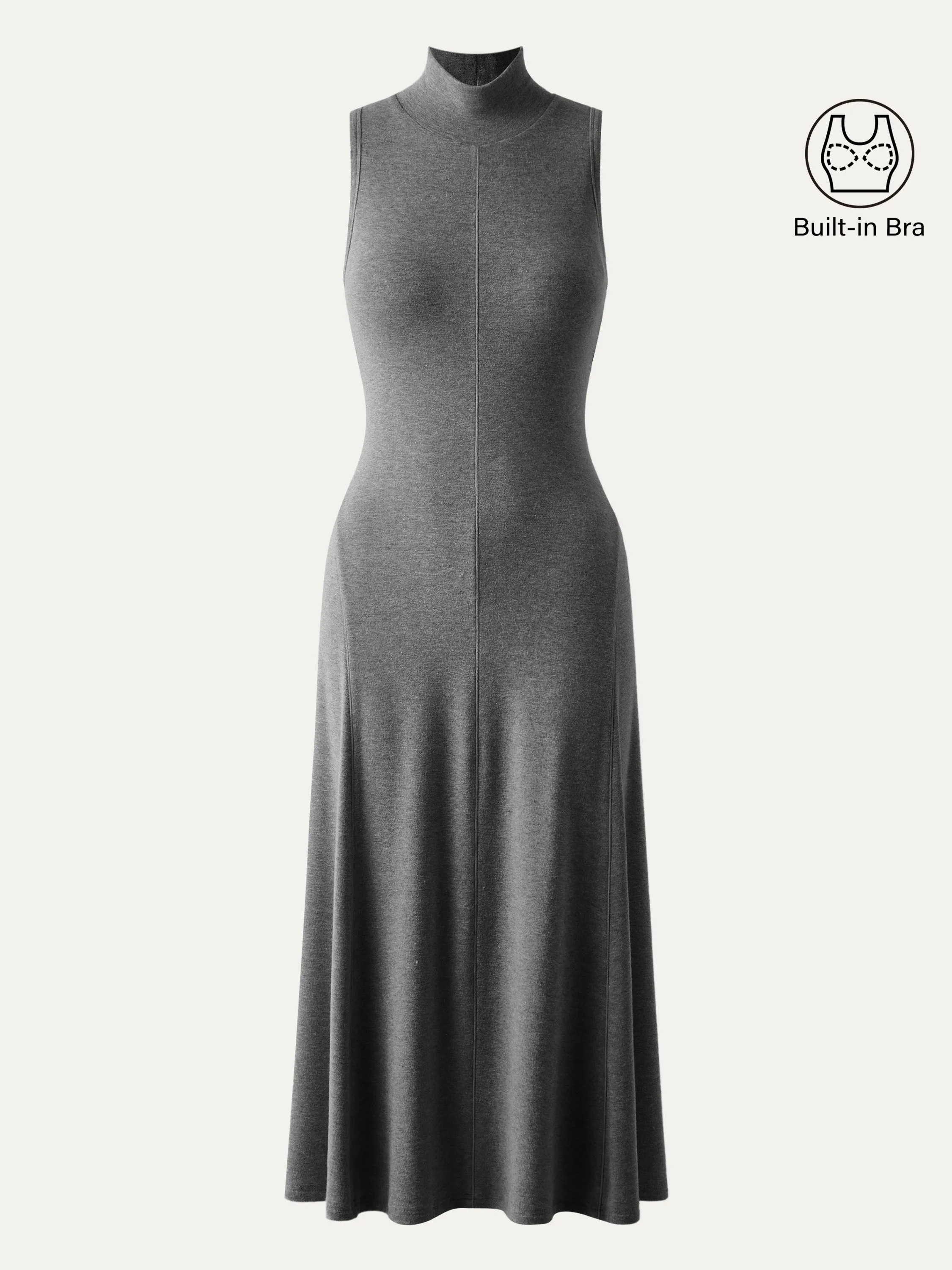 Mockneck Midi Tank Brami Dress