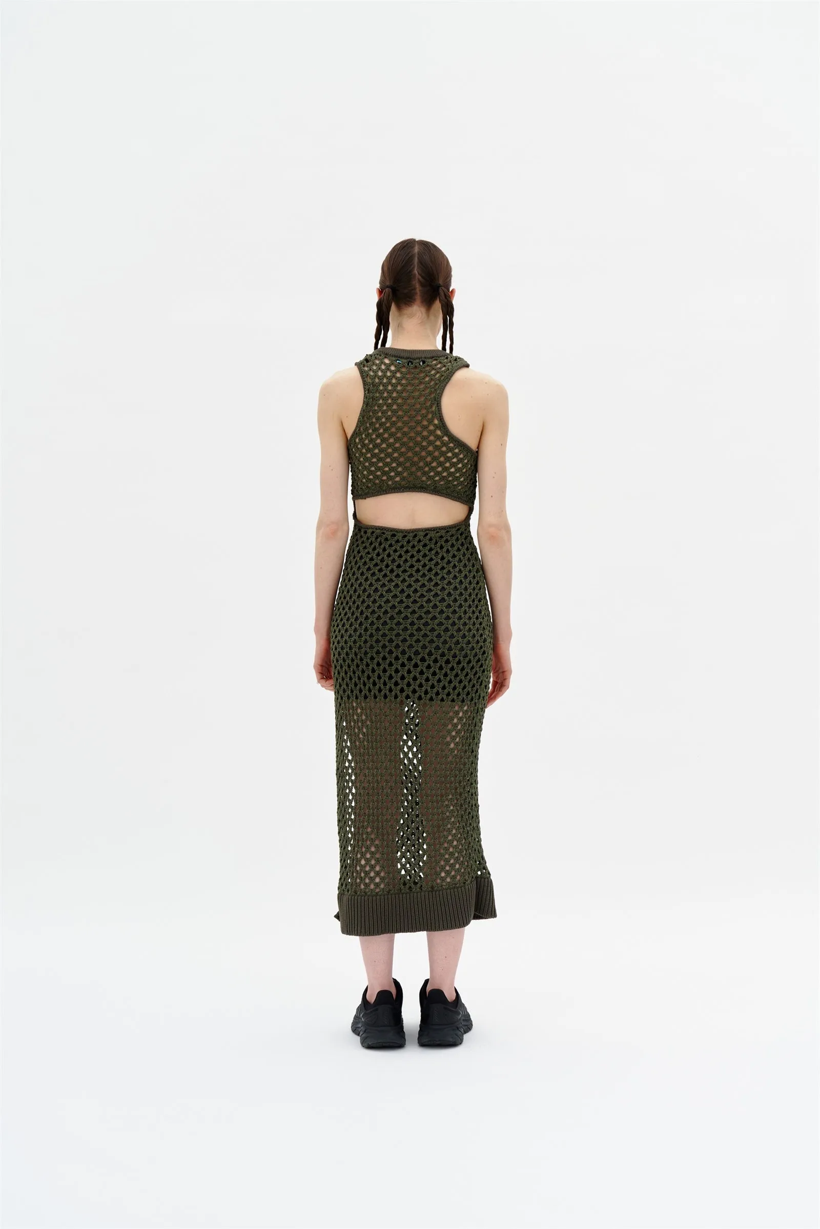 MORGAN CROCHET LONG TANK DRESS