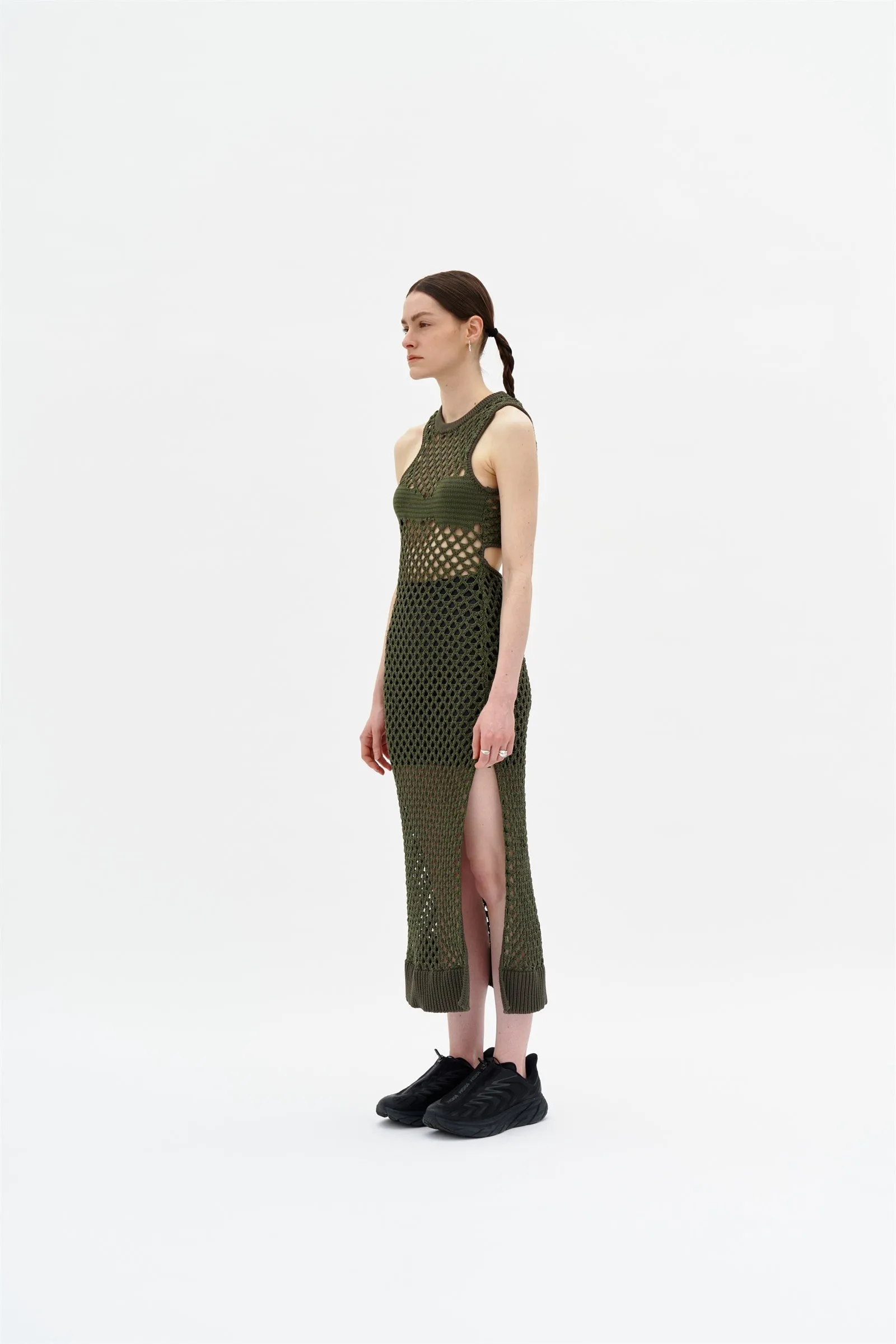 MORGAN CROCHET LONG TANK DRESS