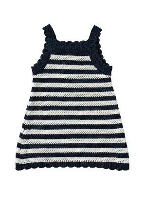Navy Stripe Knit Tank Dress