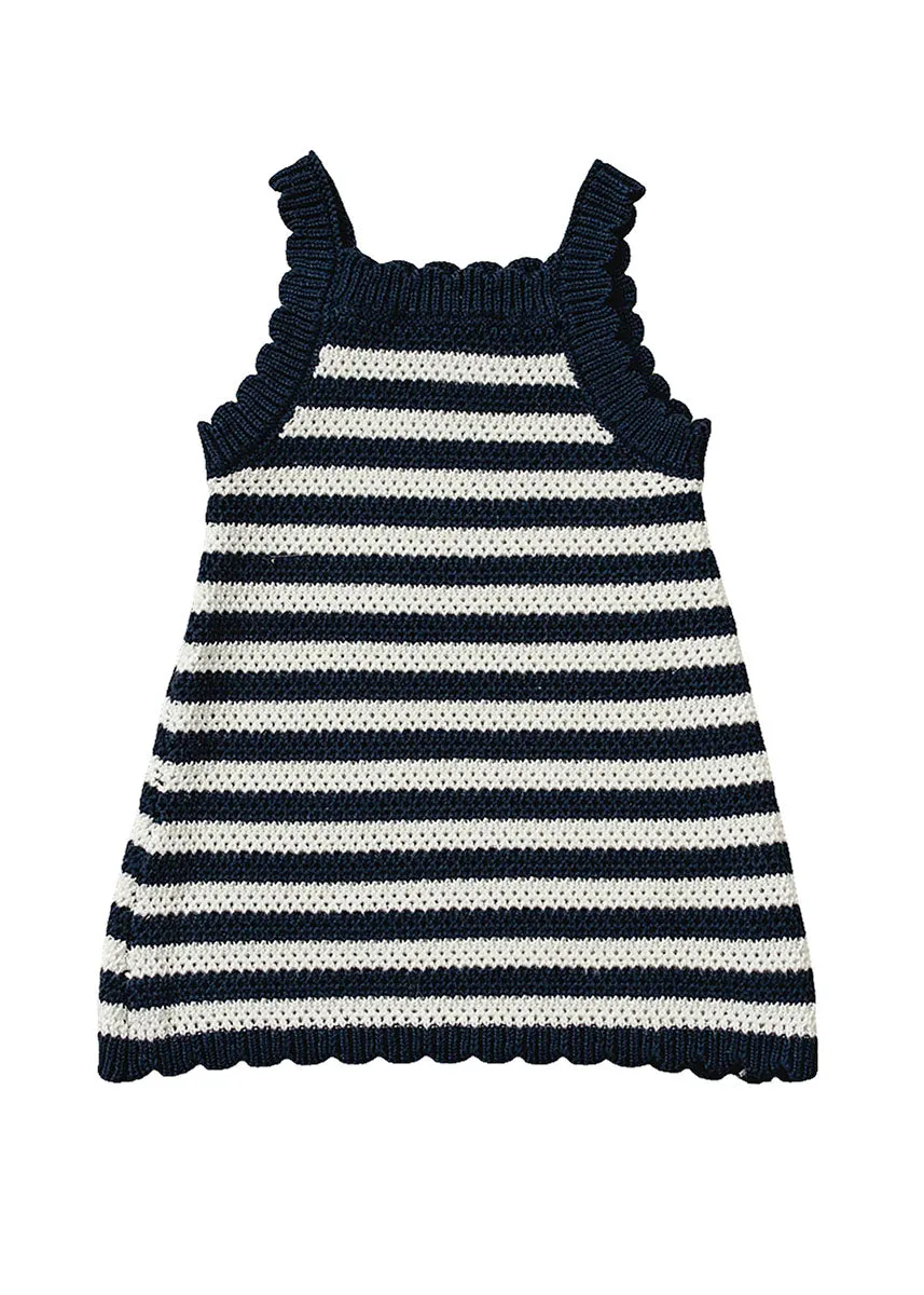 Navy Stripe Knit Tank Dress