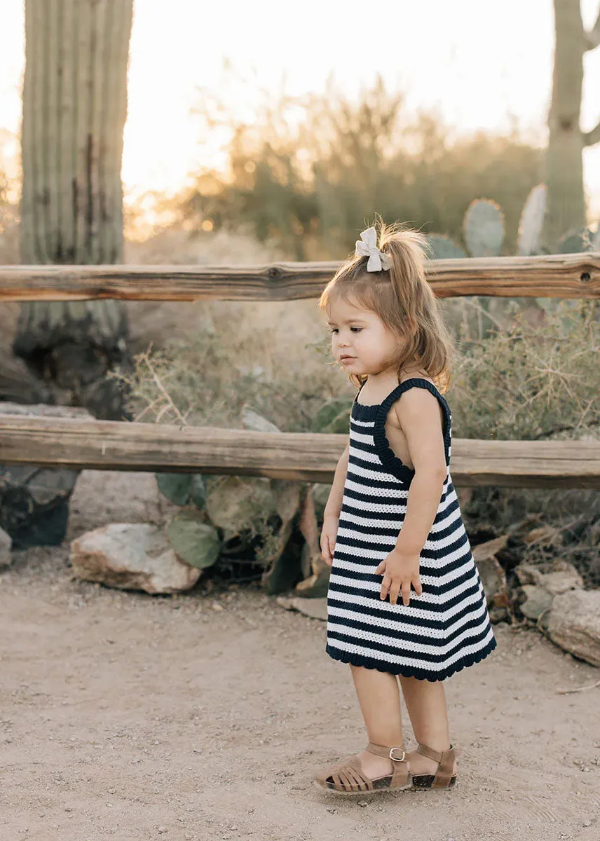 Navy Stripe Knit Tank Dress